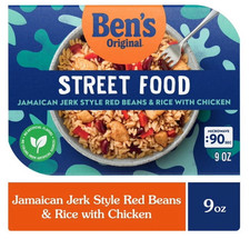 Ben's Original Street Food. Jamaican Jerk Style Red Beans & Rice with Chicken. 9