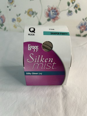 L eggs Silken Mist Shaper Panty Size Q Nude   Silky Sheer Leg Pantyhose   NEW!