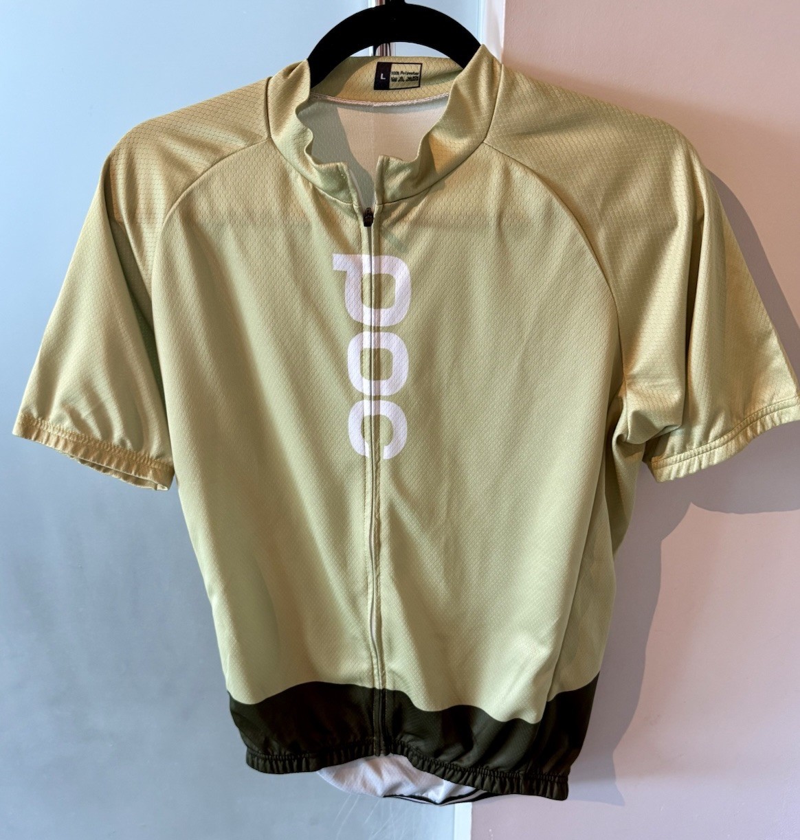 POC Cycling Jersey Mens L Green D Green  Full Zip Short Sleeve