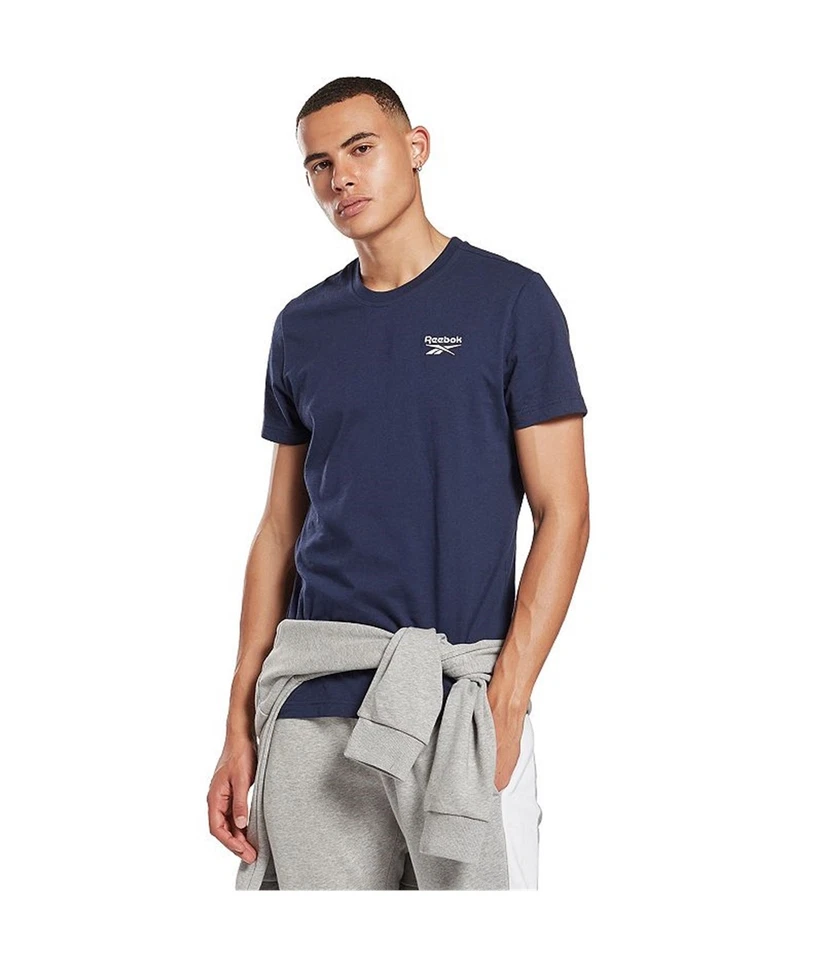 Camiseta básica Reebok Identity Classic para hombre, azul marino, S
