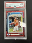 2024 Donruss - Rated Rookie Bo Nix #369 Optic Preview Red Wave Prizm (RC) PSA 10