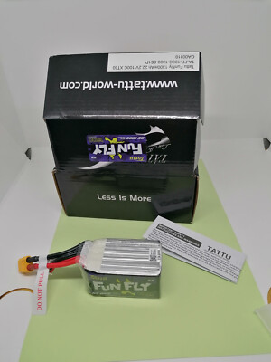 Tattu Funfly Series 1300mAh 14,8V 100C 4S1P Lipo Akku mit XT60 Stecker XT-60