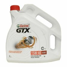 Castrol GTX 15W-40 A3/B3 OLIO MOTORE - 4 LITRI VW 50101 /505 00 FIAT 9.55535-D2.