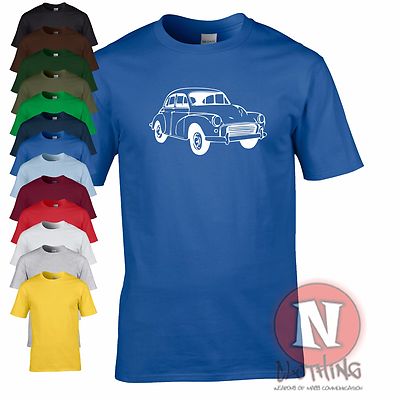 Morris Minor T-Shirt Klassisch Auto Kfz Retro Cool London Sich Brighton Spaß