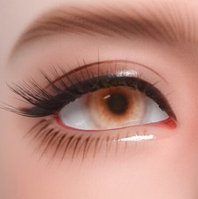 Dollmore 00AK DIY simple eyes 12mm Painting Flat Round Glass Eyes UD08