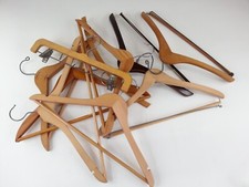 10 Wood Wooden Hangers Pants Shirts Jacket