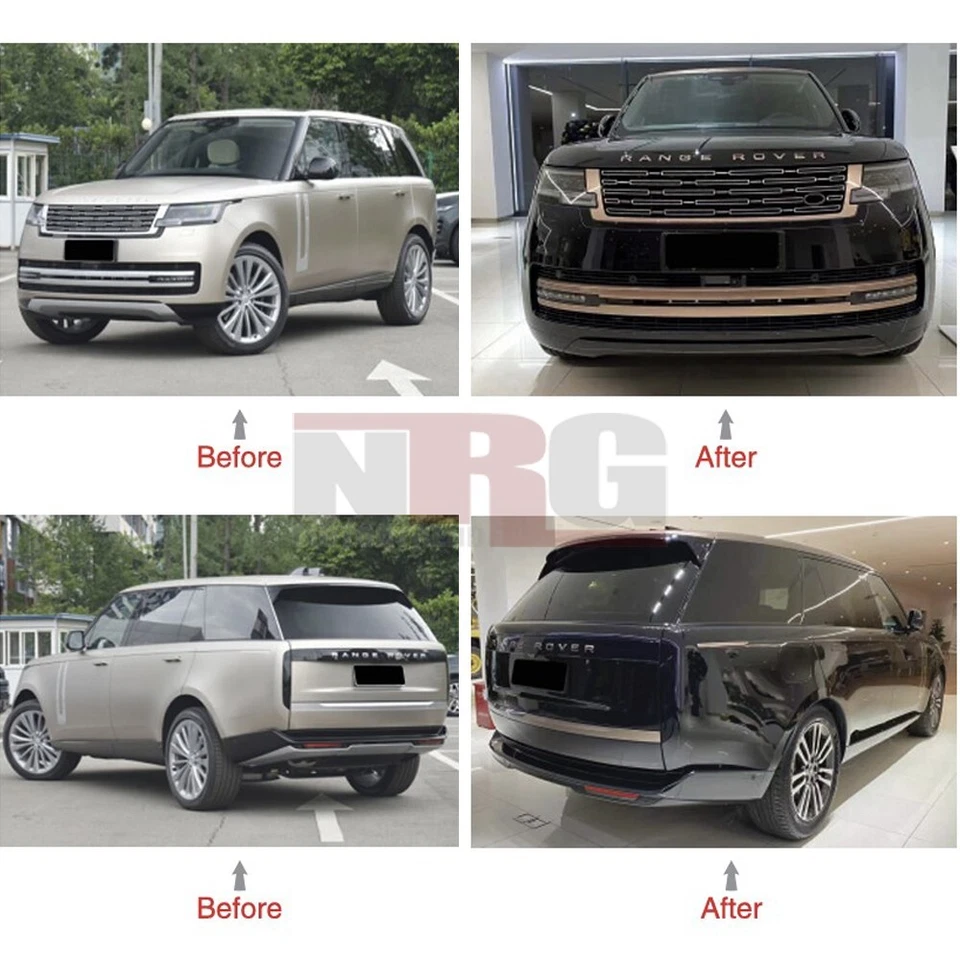 适用于 2023 - 2025 路虎揽胜黑色格栅成型外部装饰套件 — 第 2/4 张图片