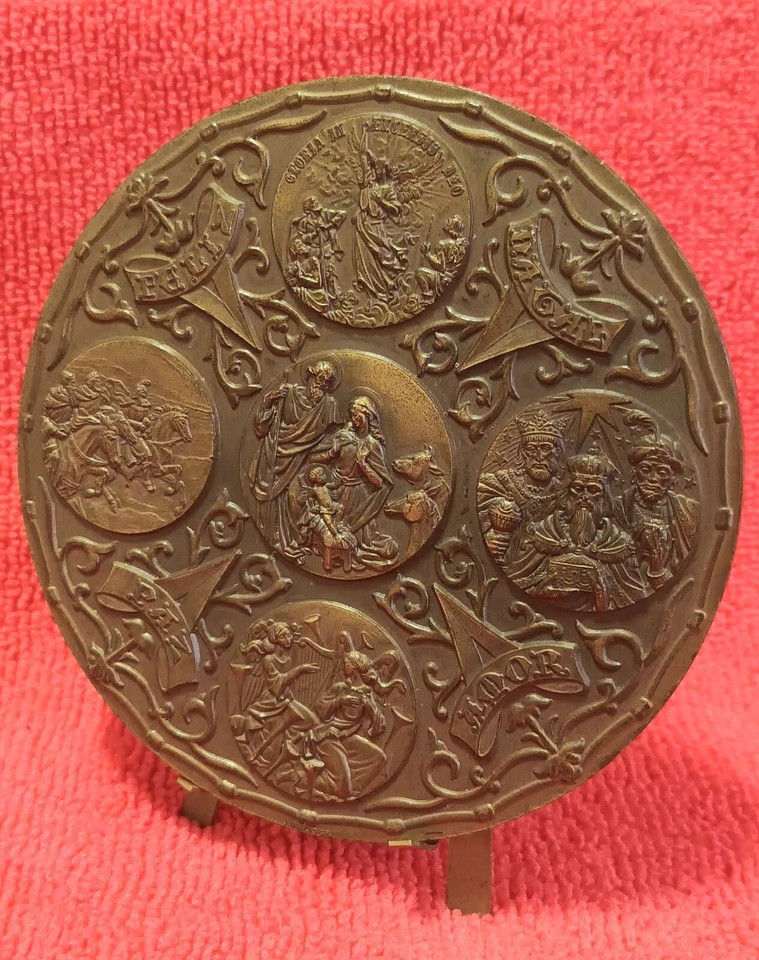 Beautiful Bronze medal, Christmas 1986... eBay
