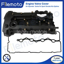 Engine Valve Cover for Hyundai 13-16 Santa Fe Sport Kia 11-16 Optima 2.0L 2.4L