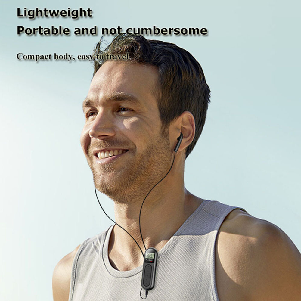 Portable Radio Mini FM Digital Radio Pocket Personal Radio Rechargeable