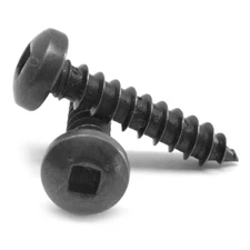 #14-10 x 1 1/2 Sheet Metal Screw Square Drive Pan Hd Type A Stl Black Oxide