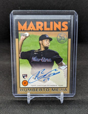Humberto Mejia 2021 Topps Update #31/50 RC Gold On-Card Auto Marlins 86A-HME