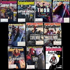 Entertainment Weekly Lot (10) Marvel Avengers Robert Downey Jr Chris Pratt Thor