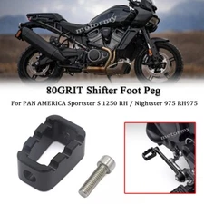 80GRIT Shifter Foot Peg Black Fit For PAN AMERICA Sportster S 1250 RH 2021-2023