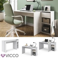 Schreibtisch Computertisch Ausziehbar Arbeitstisch BüRotisch Ben Weiß Vicco