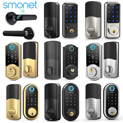 Smart Door Lock Fingerprint Keyless Entry Digital Keypad Deadbolt Lock Bluetooth