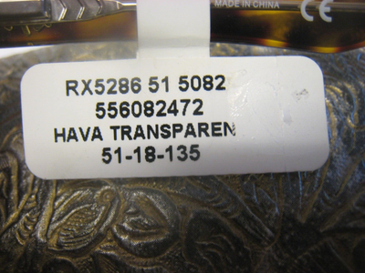 RAY-BAN RB 5286 5082 HAVANA TRANSPARENT AUTHENTIC EYEGLASSES 51-18-135-34V WCASE NEW Ray Ban RB5286 5082 Womens Transparent Havana Eyeglasses  main image 2