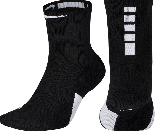 nike mid socks white