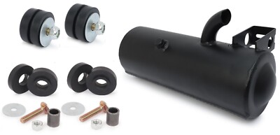 Muffler Silencer W/Exhaust Seals Fits Polaris ATP 500 4x4 2004 2005