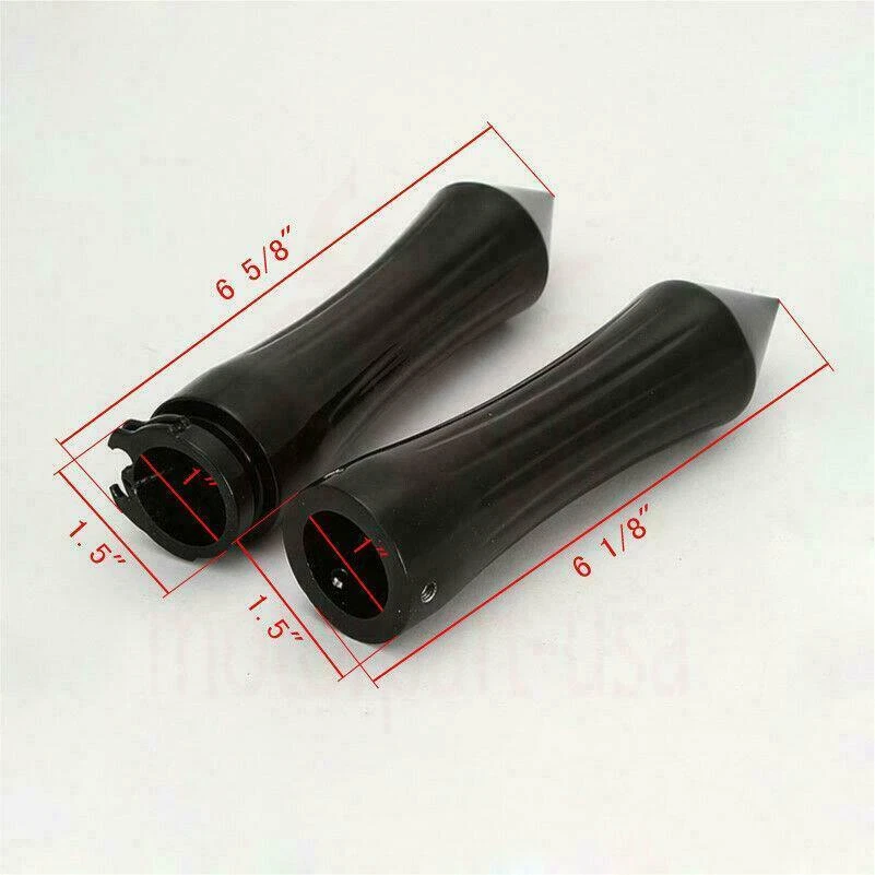 1" Motorcycle Handlebar Spike Hand Grips For Harley Honda Yamaha Suzuki Custom - Image 4 of 4
