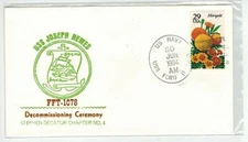US NAVY USS JOSEPH HEWES FFT-1078 DECOMMISSIONING CEREMONY Decatur Chptr