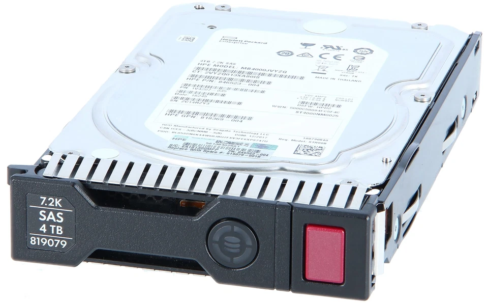 HP - 818367-B21 - HPE 4TB 12G SAS 7.2K rpm LFF (3.5-inch) SC Midline Hard Driv - Bild 2 von 3