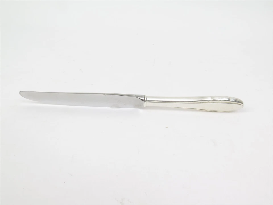 Juego lírico de 14 cuchillos de cena huecos modernos GORHAM mango de plata de ley 8,75" Foto 3 de 4