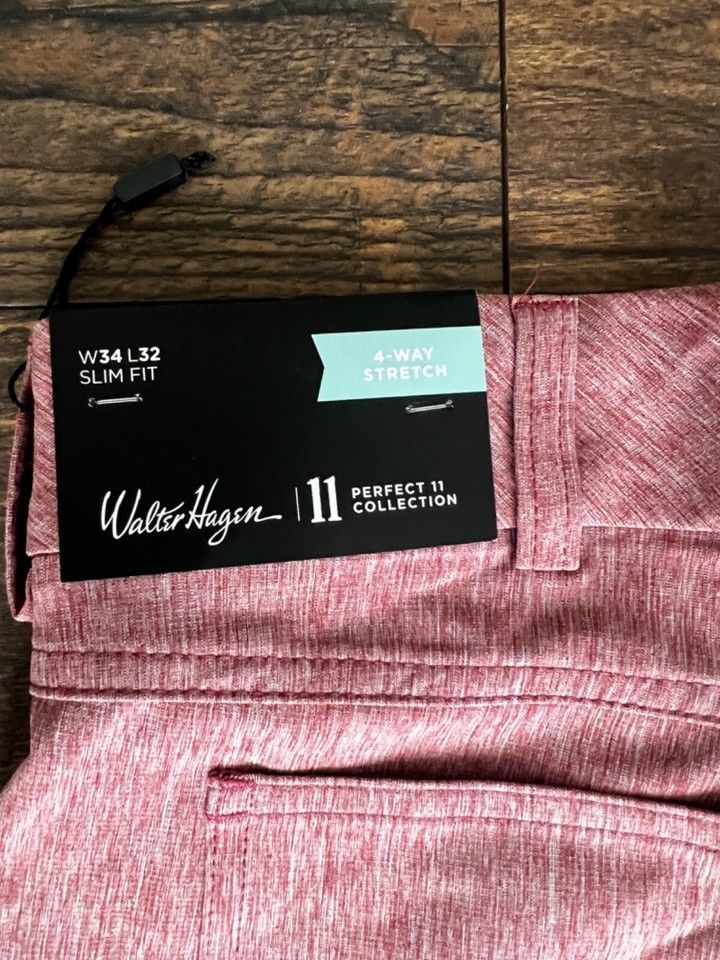 NEW Walter Hagen Men's Perfect 11 5 Pocket Slim Fit Golf Pants Various