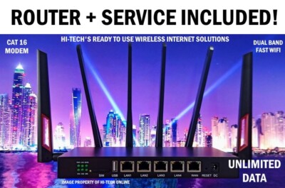 ATT ROUTER  HOTSPOT   DUAL BAND HI-SEED WIFI    UNLIMITED INTERNET INCLUDED  
