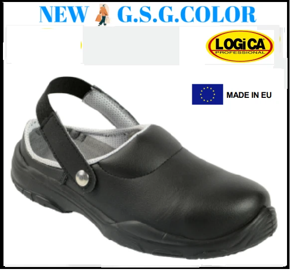 LOGICA SCARPE UOMO DONNA ZOCCOLO ANTINFORTUNISTICHE SANITARIE SB E A 400 colore nero