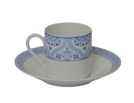 Servizio Caffè in Porcellana 24 Pezzi Porcelaine Lafarge Indiana Set 12 Persone