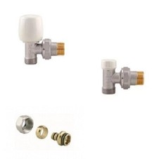 VALVOLA E DETENTORE ITAP DA 3/8" RADIATORE TERMOSIFONE A SQUADRA MULTISTRATO ø16