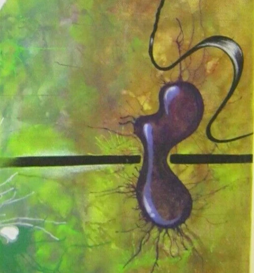 arte moderno pintura abstracta surrealismo multicolor surrealista ácido psicodélico por Foto 3 de 4