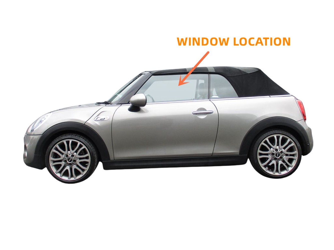 Driver Door Glass OEM For 16-24 Mini Cooper CONV. / 14-24 Hardtop 2DR ...