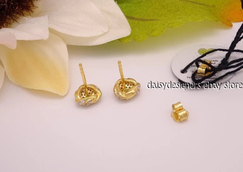 Shimmering knot stud earrings pandora deals