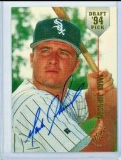 1994 Stadium Club Draft Picks #12 Mark Johnson Autographed Rookie RC - White Sox