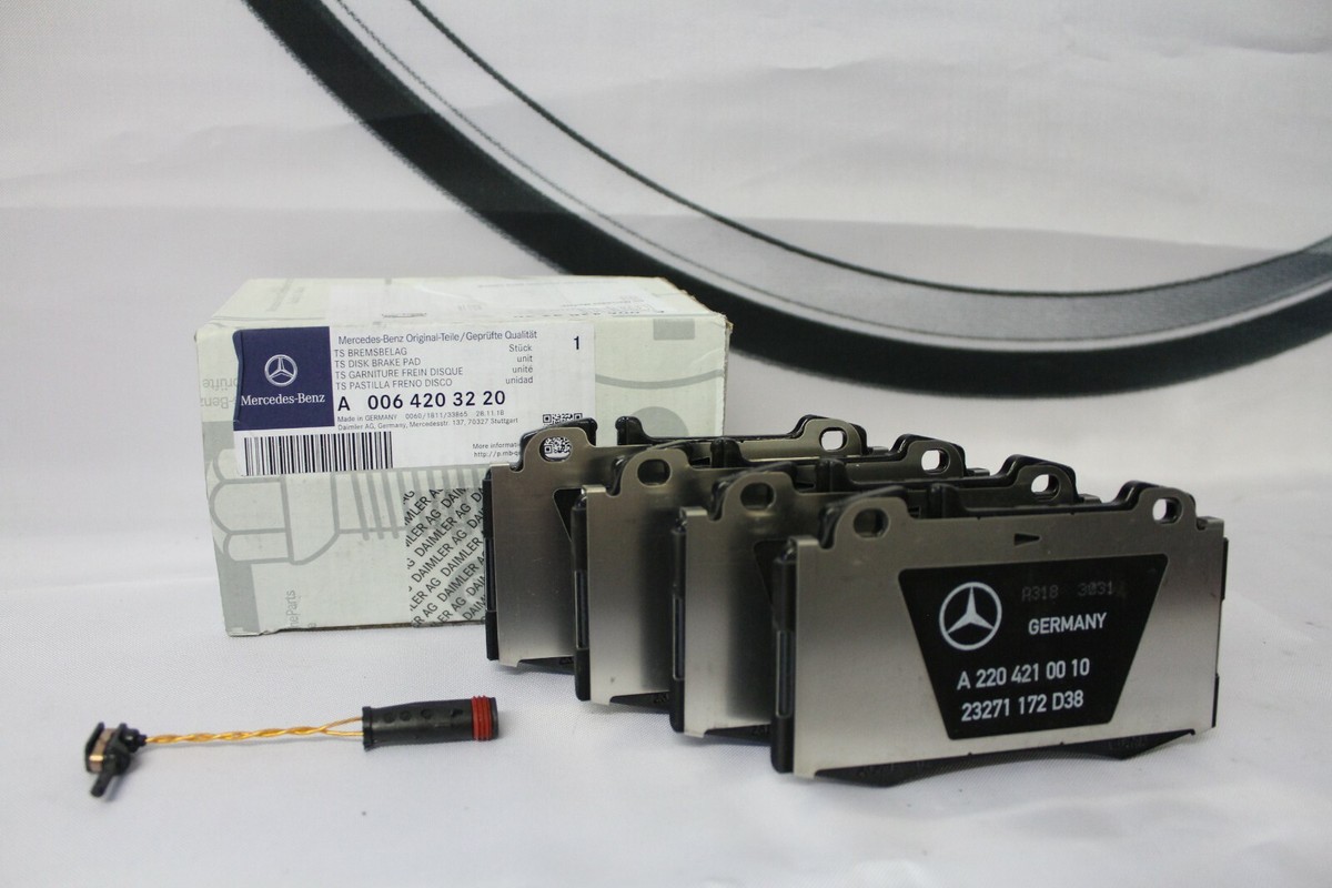 Genuine Mercedes-Benz W211 E-Class FRONT Brake Pads and Sensor 