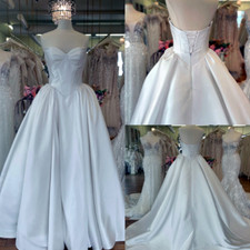 Satin Wedding Dresses Off Shoulder Beach Spring 2025 Vintage Boho Bridal Gowns