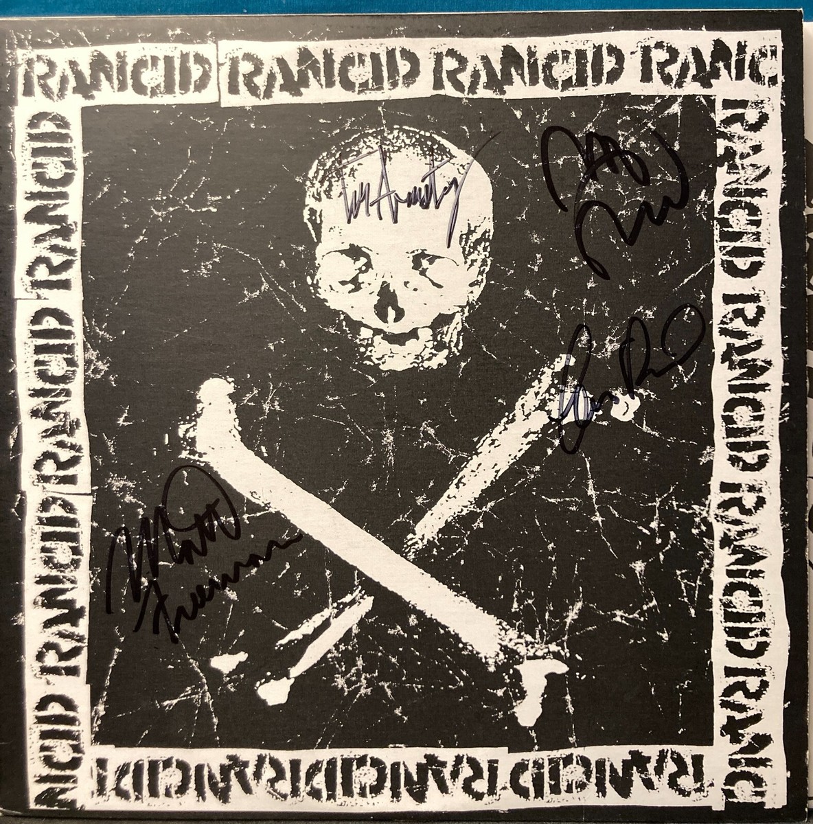 RANCID~SELF TITLED 2000 LP SIGNED BY ALL!~NM & NEVER PLAYED