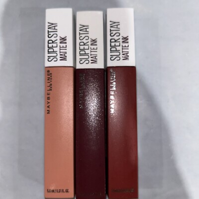 Maybelline MARVEL Super Stay Matte Ink Lipstick # 112 Composer #60 Poet # 335 Hu