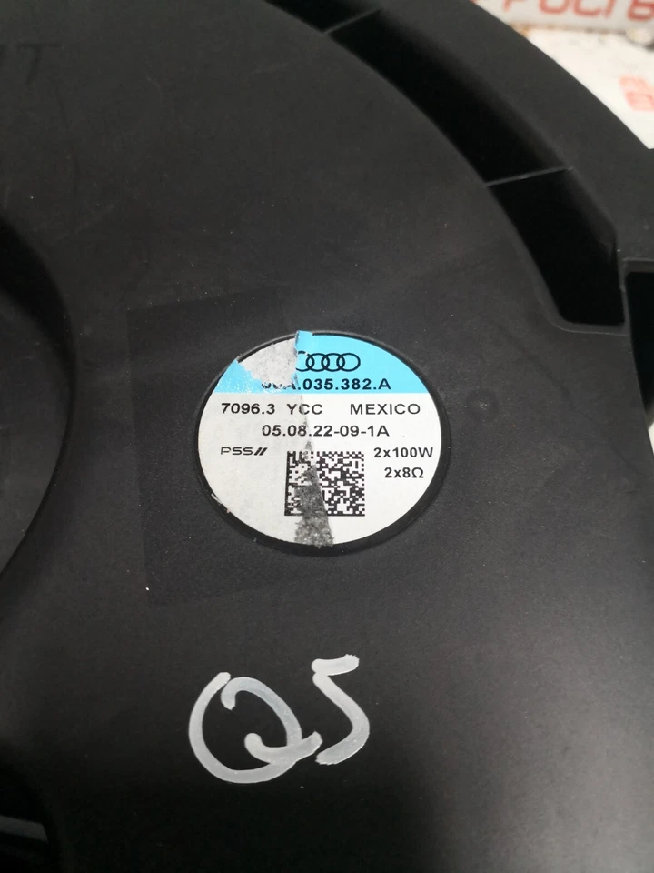 AUDI SQ5 FY FYB,FYG TFSI QUATTRO AUTO SUBWOOFER SPEAKER 80A035382A — 第 2/2 张图片