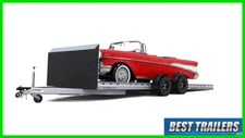 2025 futura pro sport aluminum carhauler trailer 7x20 New air dam ground load