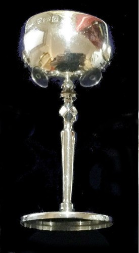 Sterling Silver Cup Goblet Witch Alter Ritual Spell Wicca 666 13 Sabbath Magic X
