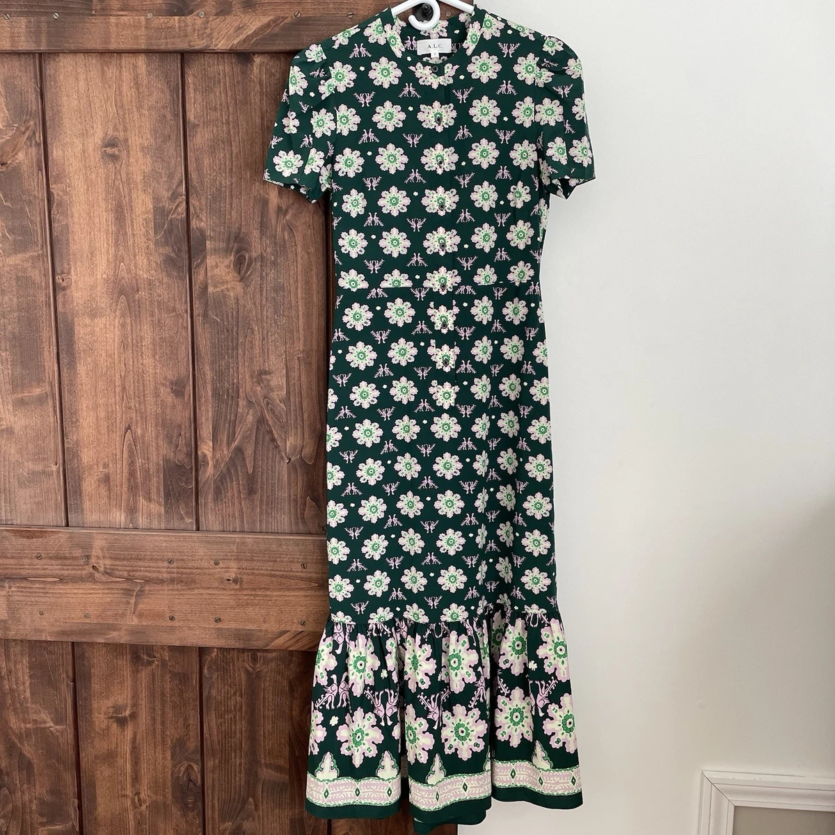 alc green floral dress Silas Blue Mini Dress main image 0