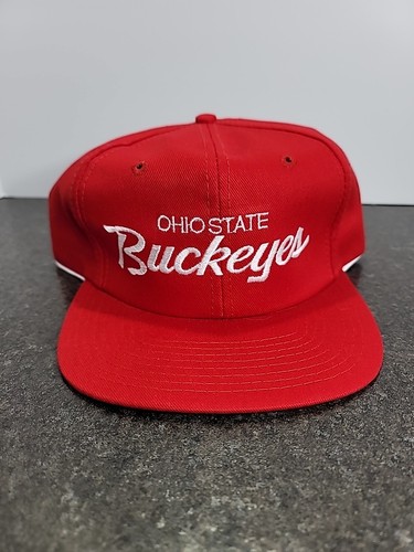 VTG Ohio State Buckeyes Hat Red Snap Back Cap Twins Enterprise Collegiate - Picture 10 of 10