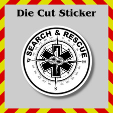 Search  Rescue Team Sticker - Waterproof Die Cut Vinyl Printed Decal - SAR