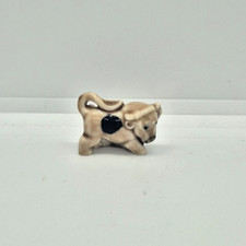 Vintage Wade Whimsies Bull (Beige with Black Spot) - Minikins Set B 1956 - 1958