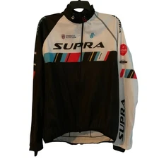Hincapie Cycling Winter Jacket Supra Black White Blue Mens Large