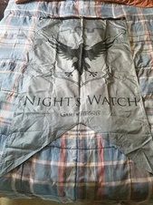 GAME OF THRONES NIGHT'S WATCH POLYESTER SIGIL BANNER HBO 48 IN L X 28 IN W