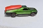 1970 Hot Wheels Redline Seasider Truck Green w/ Black Interior & Repop Boat?